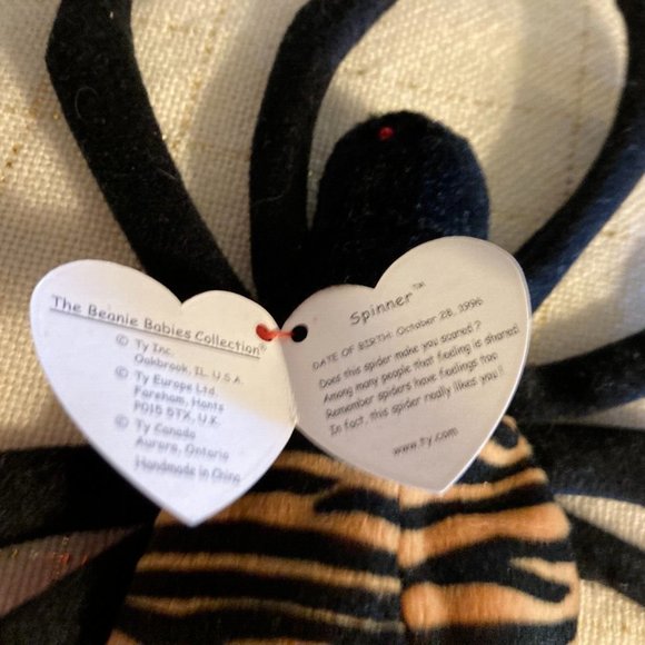Ty beanbag babies Webster & Spinner baby spiders lot of 2 - Picture 9 of 12
